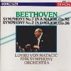 Pochette Symphony no. 7 in A major, op. 92 / Symphony no. 2 in D major, op. 36