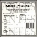 Pochette Lutoslawski dirigiert Lutoslawski