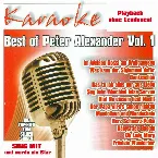 Pochette Best of Peter Alexander Vol. 1 - Karaoke