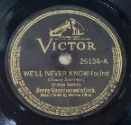 Pochette We'll Never Know / Undecided