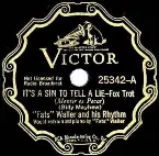 Pochette It's a Sin to Tell a Lie / Big Chief de Sota