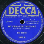 Pochette My Greatest Mistake / We Three (My Echo, My Shadow and Me)