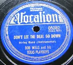 Pochette Don't Let the Deal Go Down / Drunkard Blues