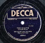 Pochette Two in Love / A Sinner Kissed an Angel