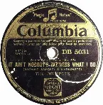Pochette It Ain't Nobody's Biz'Ness What I Do / Your Feet's Too Big