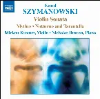 Pochette Violin Sonata / Mythes / Notturne and Tarantella