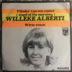 Pochette Vlinder van een zomer / Witte rozen
