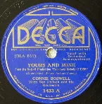 Pochette Yours and Mine / Am I in Love?