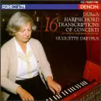 Pochette 16 Harpsichord Transcriptions of Concerti by Various Composers, BWV 972-987