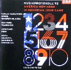 Pochette Musikprotokoll '92: America Now Here - In Memoriam John Cage