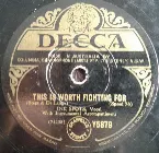 Pochette This Is Worth Fighting For / Foo Gee