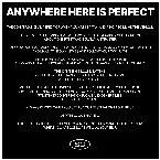 Pochette ANYWHERE HERE IS PERFECT