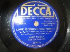 Pochette Love Is Where You Find It / Garden of the Moon