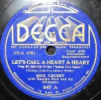Pochette Let’s Call a Heart a Heart / Pennies From Heaven