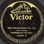 Pochette Dear Old Southland / They Call It Dancing