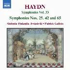 Pochette Symphonies, Vol. 33: Symphonies Nos. 25, 42 and 65