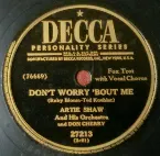 Pochette Don't Worry 'Bout Me / Love Walked In