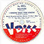 Pochette Solitude / I Know That You Know / There’s a Lull in My Life / What Goes Up Must Come Down
