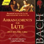 Pochette Johann Sebastian Bach Arrangements for Lute (lute: Oliver Holzenburg)