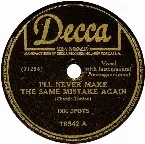 Pochette I'll Never Make the Same Mistake Again / I Can't Stand Losing You