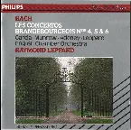 Pochette "Brandenburg" Concertos nos. 4, 5, & 6