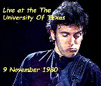 Pochette 1980‐11‐09: Special Events Center, University of Texas, Austin, TX, USA