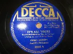 Pochette It’s All Yours / This Is It