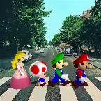 Pochette Abbey Road but with the Mario 64 Soundfont