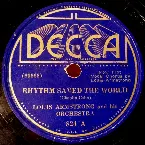 Pochette Rhythm Saved the World / Mahogany Hall Stomp