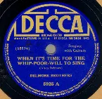 Pochette When It's Time for the Whip-Poor-Will to Sing / Will You Be Lonesome Too?