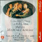 Pochette Motets / Missa sine nomine