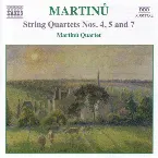 Pochette String Quartets nos. 4, 5 and 7