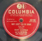 Pochette Why Don’t You Do Right / Somebody Else Is Taking My Place