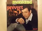 Pochette Yves Montand chante Jacques Prévert