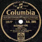 Pochette Necessary Evil / When It's Sleepy Time Down South