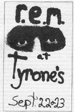 Pochette 1981‐09‐22: Tyrone’s O.C., Athens, GA