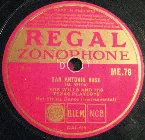 Pochette San Antonio Rose / Never No More Hard Times Blues