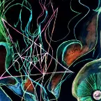 Pochette Sunset Ornaments In Black Glass