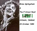 Pochette 1980‐10‐28: Oakland‐Alameda County Coliseum Arena, Oakland, CA, USA