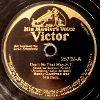 Pochette Don't Be That Way / One O'Clock Jump