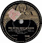 Pochette Who Do You Know in Heaven / A Kiss and a Rose