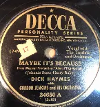 Pochette Maybe It's Because / It Happens Every Spring