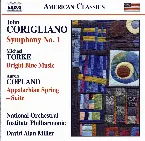 Pochette John Corigliano: Symphony no. 1 / Michael Torke: Bright Blue Music / Aaron Copland: Appalachian Spring — Suite