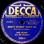 Pochette Don't Worry 'Bout Me / What Goes Up Must Come Down