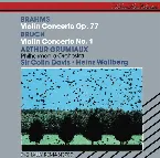 Pochette Violin Concerto in D major, Op. 77; Violin Concerto No. 1 in G minor, Op. 26