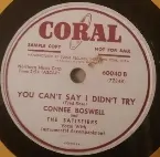 Pochette When I Come Back Crying / You Can't Say I Didn't Try