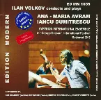 Pochette Ilan Volkov Conducts and Plays Ana-Maria Avram and Iancu Dumitrescu