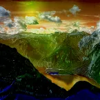 Pochette Bleue comme une orange