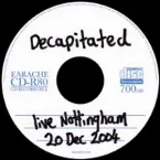 Pochette Live Nottingham 20 Dec 2004