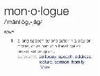 Pochette Monologue.